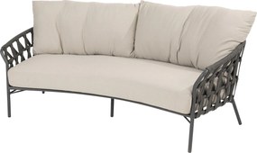 Showroommodel Albareto lounge 2,5-zitsbank organic antraciet rop Taste 4SO