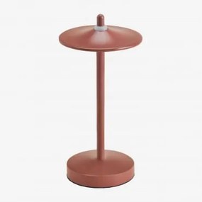 Draadloze Led-tafellamp Van Ijzer Zuniga Terracota - Sklum