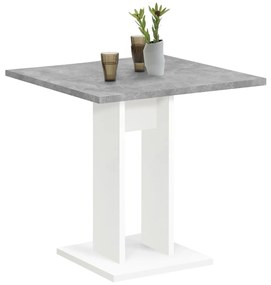 FMD Eettafel 70 cm betongrijs en wit