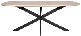 Starfurn Ferris Deens Ovale Eettafel Naturel Eiken 200 Cm - 200 X 100cm.
