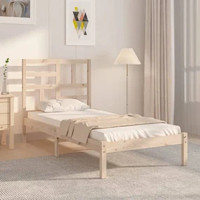 vidaXL Bedframe massief hout 100x200 cm