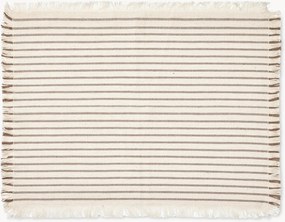 Katoenen placemats Elouise met franjes, 2 stuks