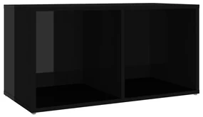 vidaXL Tv-meubel 72x35x36,5 cm spaanplaat hoogglans zwart