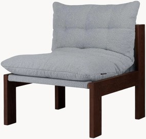 Loungefauteuil Huno van bouclé en beukenhout