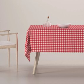 Dekoria Rechthoekig tafelkleed, rood-ecru, 130 x 130 cm