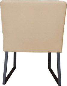 Eetkamerstoel - Amsterdam - geschikt voor ronde tafel - stof Element beige 06