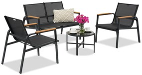 Moreno Garden Point tuinset zwart