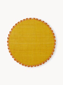 Ronde placemats Senape, 2 stuks