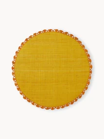 Ronde placemats Senape, 2 stuks