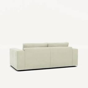 Compacte 3-zitsbank in stonewashed fluweel, SKANDER