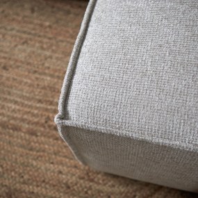 PEPP Interiors Flow Moderne Hoekbank Met Stiksels Beige Chaise Longue Links
