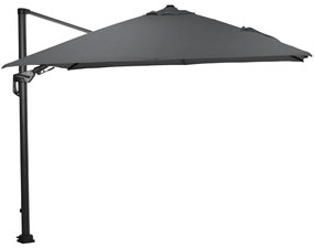 Garden Impressions Zweefparasol Hawaii Deluxe 300x300 - donker grijs - donker grijs
