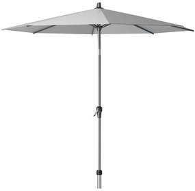 Platinum Riva stokparasol 2,5 m. rond - Light Grey met voet en hoes