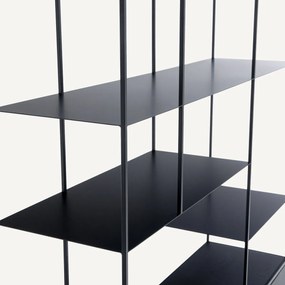 Boekenkast van metaal en MDF Kanato