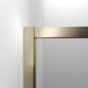 Sealskin Contour douchecabine met draaideur 100x100x200cm anti-kalk goud geborsteld