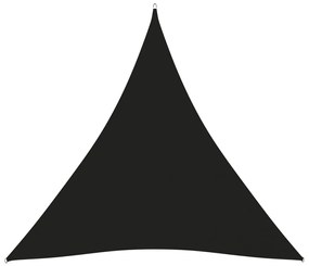vidaXL Zonnescherm driehoekig 3,6x3,6x3,6 m oxford stof zwart