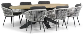 Tuinset 6 personen 240 cm Rope Wit Lifestyle Garden Furniture Western/Brookline