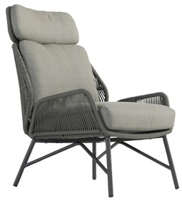 4 Seasons Outdoor Carthago loungestoel Platinum  Loungestoel    antraciet weerbestendig