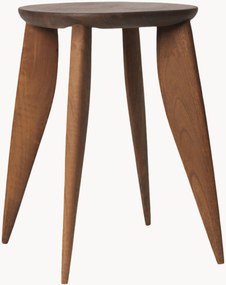 Ronde bijzettafel Feve van walnoothout