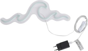 Neon wandlamp blauw incl. LED - Wave