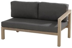 4 Seasons Outdoor | Evora teak 2 seater left arm      houtkleur weerbestendig