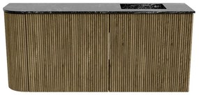 Mondiaz Joya DLux 90cm toiletmeubel ronding links dusk met wastafel faye rechts 1 kraangat lava