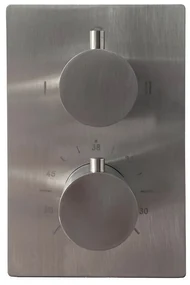 Saniclear Exclusive Pro inbouw regendouche 20cm met plafondarm, glijstang en staafhanddouche RVS
