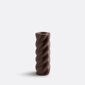 Gedraaide keramische kandelaar H12,5 cm Vavy