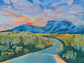 Ilustratie The road, Eleanor Baker, (40 x 30 cm)