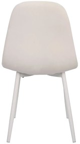 Stoel Teok White Fluweel