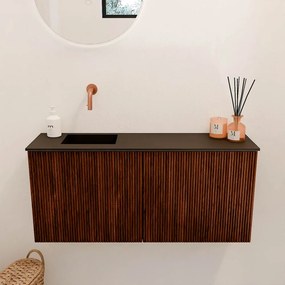 Mondiaz Joya 90cm toiletmeubel ruby met wastafel faye links zonder kraangat urban