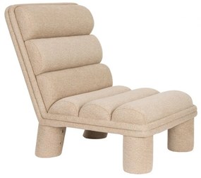 Dutchbone Fern Design Fauteuil Beige Boucle Stof