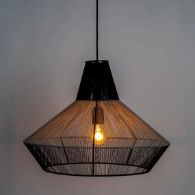 Zuiver Fairy Grote Hanglamp Zwart Katoen Draad