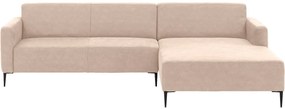 Goossens Bank Key West beige, micro leer, 3-zits, modern design