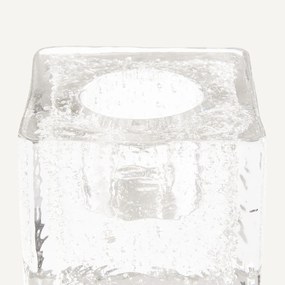Handgeblazen glazen kandelaar, hoogte 8 cm, CASARE