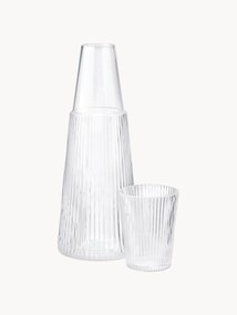 Waterkaraf Pilastro met glas, 1 L, set van 2