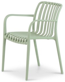 Tuinset 6 personen 210 cm Kunststof Groen Domani Furniture Vento/Weston