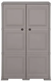 vidaXL Opbergkast hout-look 79x43x125 cm kunststof grijs