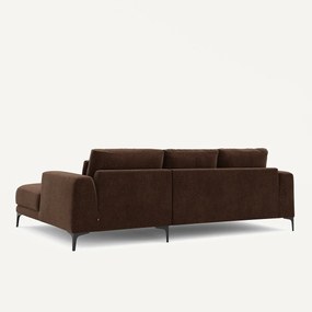 Hoekbank rechts van chenille fluweel, Marsile