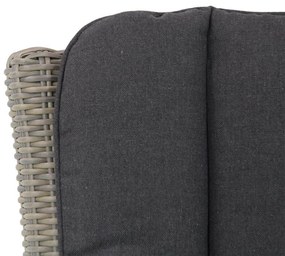 Tuinset 6 personen 240 cm Wicker Taupe Garden Collections Venerdi/Boston