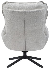 Starfurn Vera Fauteuil Creme Chenille Stof Draaibaar