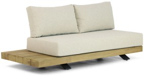 Hoek loungeset 6 personen Aluminium/Teak Old teak greywash  Santika Furniture Santika
