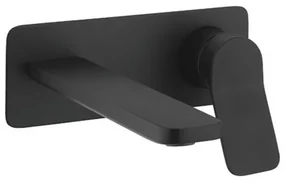 Crosswater Glide II Wastafelkraan inbouw - uitloop 20cm - hendel - mat zwart GD121WNM