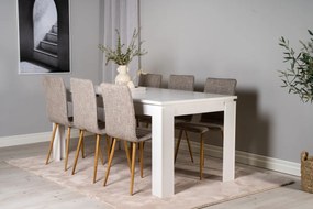 Jörn Eetkamerstoel - Lotta  - Lichtgrijs - Linnen - Jörn