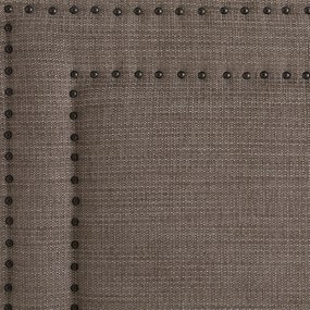 Hoofdbord met studs en mêleestof H120 cm, Kardly