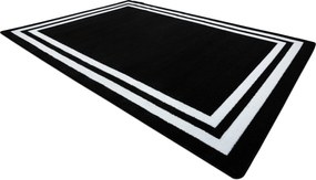 Tapijt HAMPTON Kader zwart - TWEEDE-KLASSE PRODUCT
