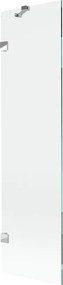 Mexen Lunar badwand 1-delig 50 x 150 cm, transparant, chroom - 897-050-000-01-00