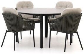 Hartman Arezzo Ø 130cm dining tuinset 5-delig