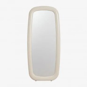 Heras Mdf Vloerspiegel 80x180 Cm Tapioca Beige - Sklum