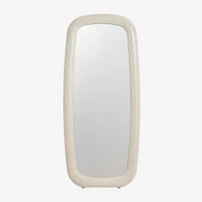 Heras Mdf Vloerspiegel 80x180 Cm Tapioca Beige - Sklum